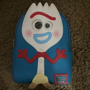 Disney Blue and White Forky Backpack